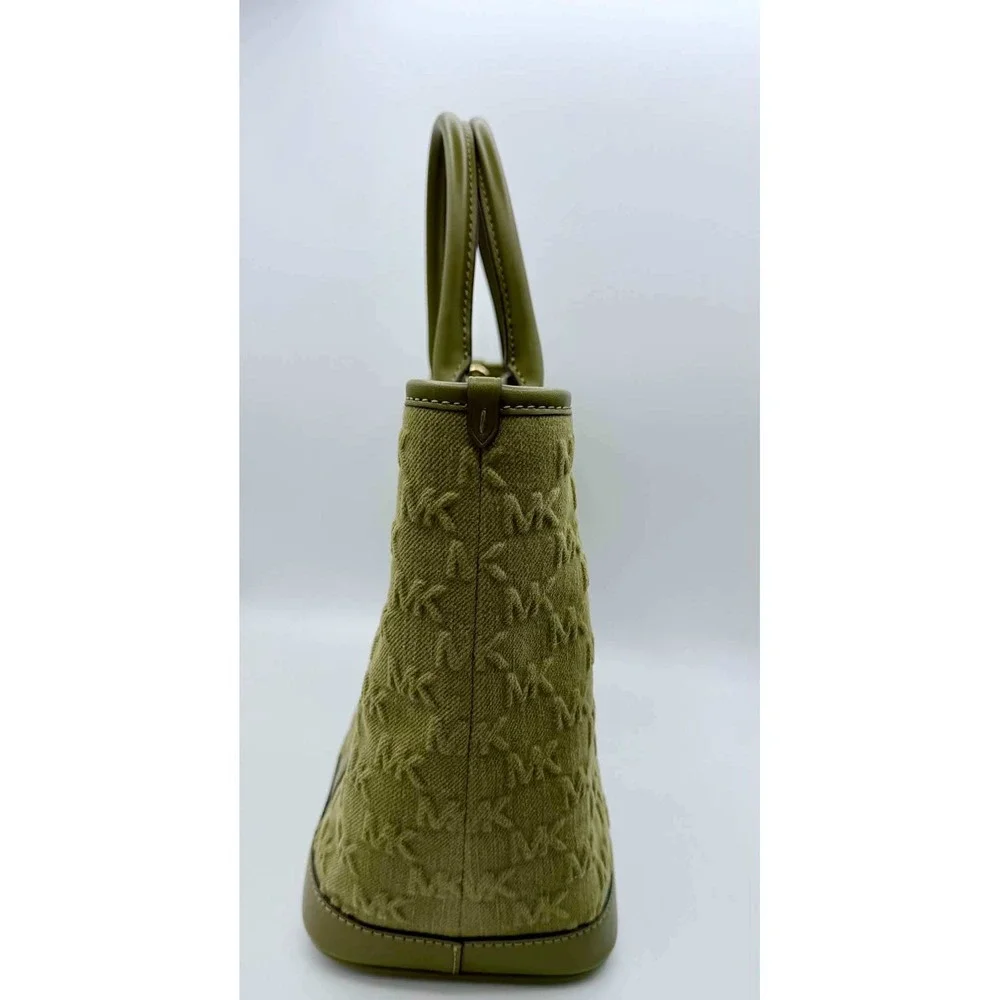 MICHAEL Michael Kors Luisa Canvas Medium Logo Tote in Olive Green